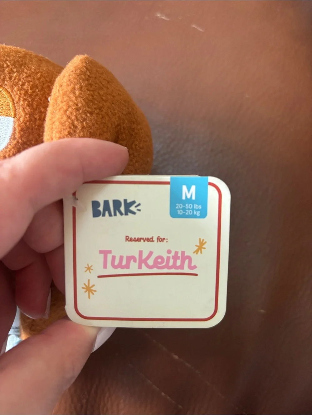 Bark plush turkey
